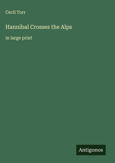 Hannibal Crosses the Alps