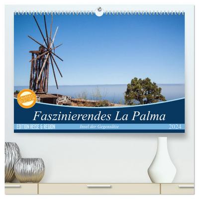 Faszinierendes La Palma (hochwertiger Premium Wandkalender 2024 DIN A2 quer), Kunstdruck in Hochglanz