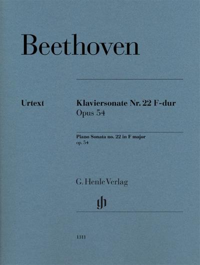 Beethoven, Ludwig van - Klaviersonate Nr. 22 F-dur op. 54
