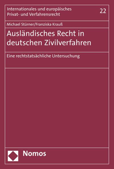 Ausländisches Recht in deutschen Zivilverfahren
