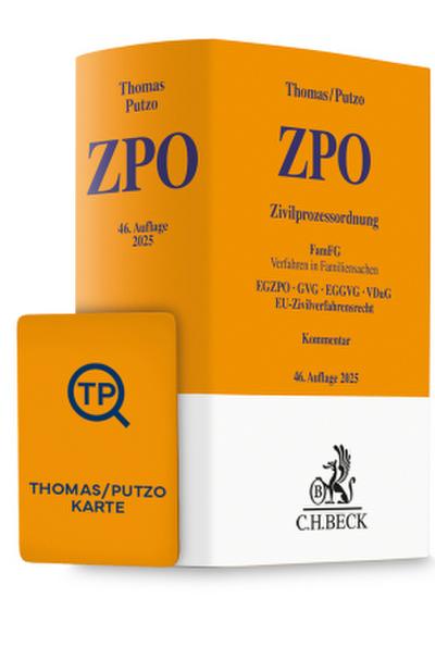 Thomas/Putzo ZPO Chat-Book 2025, m. 1 Buch, m. 1 Beilage