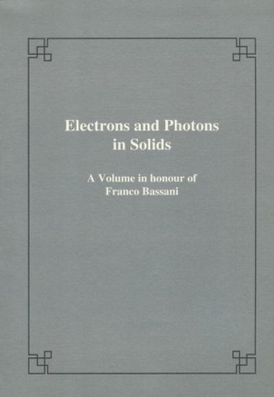 Electrons and Photons in Solids