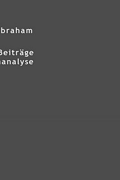 Klinische Beiträge zur Psychoananalyse aus den Jahren 1907-1920