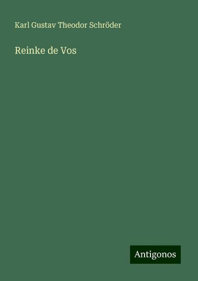 Schröder, K: Reinke de Vos