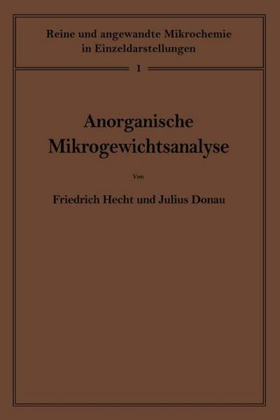Anorganische Mikrogewichtsanalyse