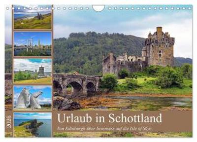 Urlaub in Schottland (Wandkalender 2026 DIN A4 quer), CALVENDO Monatskalender