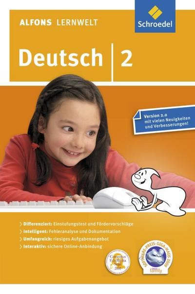 Alfons Lernwelt Lernsoftware Deutsch - aktuelle Ausgabe, DVD-ROM