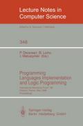 Programming Languages Implementation and Logic Programming