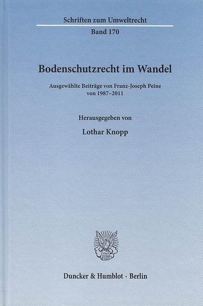 Bodenschutzrecht im Wandel