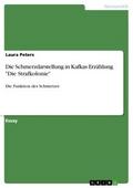 Die Schmerzdarstellung in Kafkas Erzählung ’