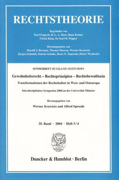 Gewohnheitsrecht, Rechtsprinzipien, Rechtsbewußtsein