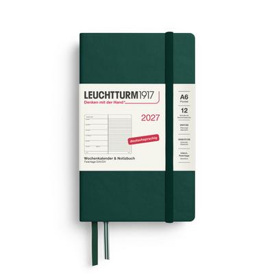 Wochenkalender & Notizbuch Pocket A6 Forest Green 2027