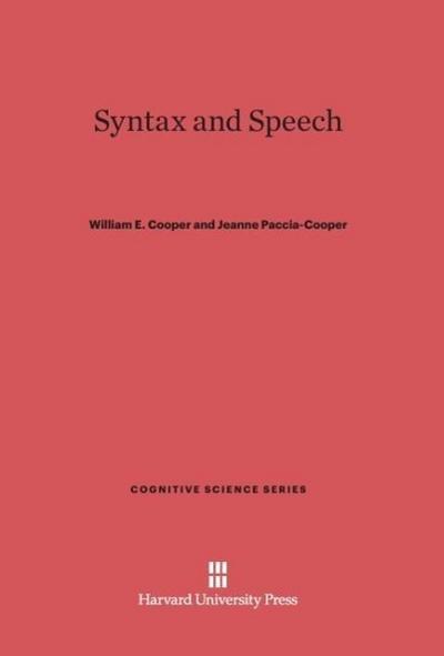 Syntax and Speech