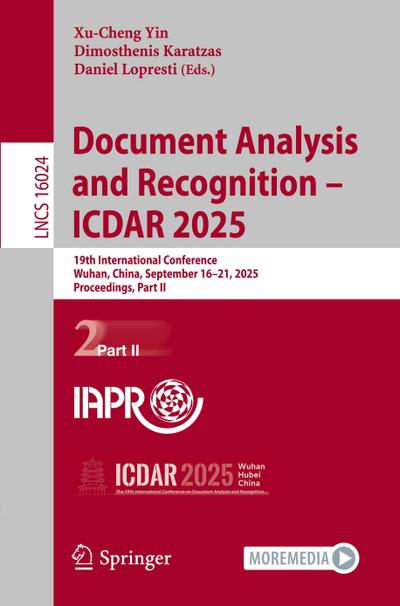 Document Analysis and Recognition - ICDAR 2025