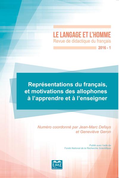 Représentations du français et motivations des allophones à l’apprendre et à l’enseigner