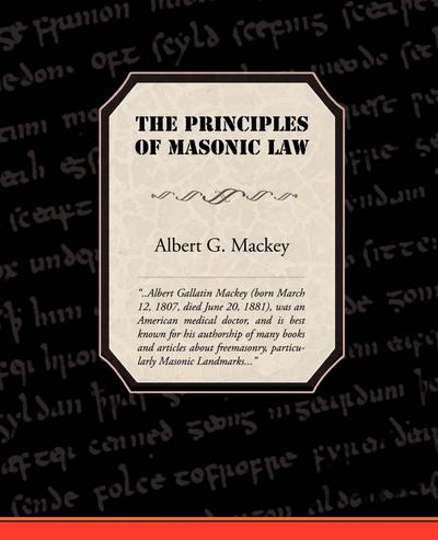 The Principles of Masonic Law