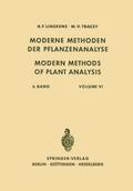 Modern Methods of Plant Analysis / Moderne Methoden der Pflanzenanalyse