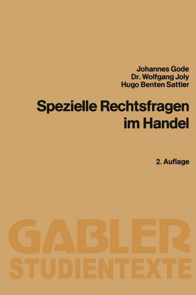 Spezielle Rechtsfragen im Handel