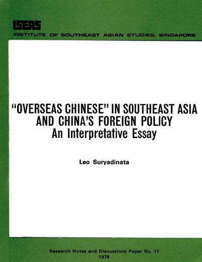 Overseas Chinese in Southeast Asia and China’s Foreign Policy