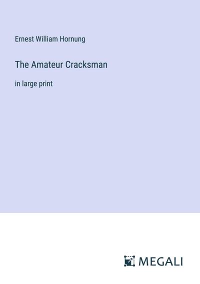 The Amateur Cracksman