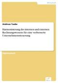 Harmonisierung des internen und externen Rechnungswesens für eine verbesserte Unternehmenssteuerung - Andreas Taube