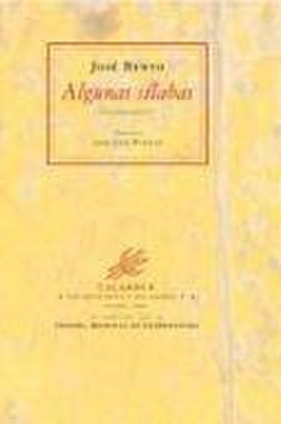 Algunas sílabas : antología