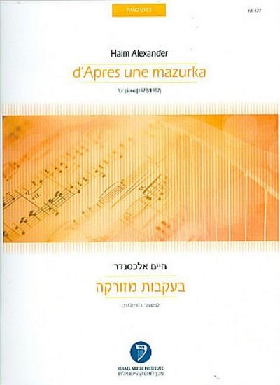 D’après un Mazurkafor piano