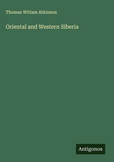 Oriental and Western Siberia