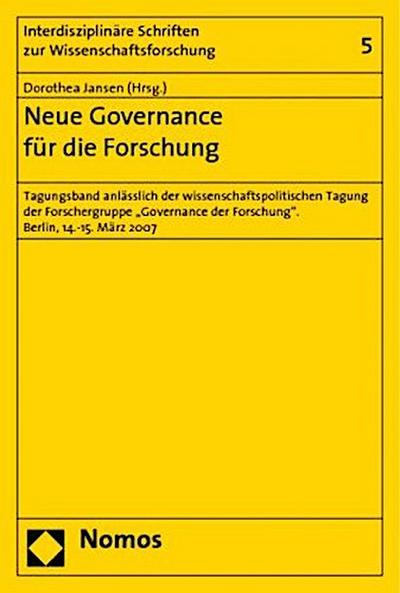 Neue Governance für die Forschung