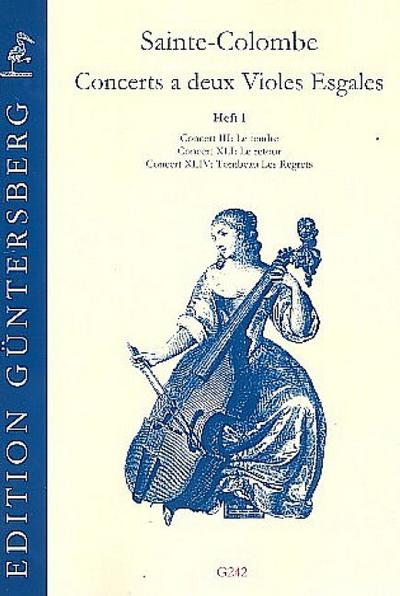 Concerts a 2 violes egales Band 1für 2 Violen da gamba