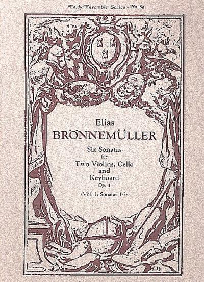 6 Sonatas op.1 vol.1 (nos.1-3)for 2 violins, cello and keyboard