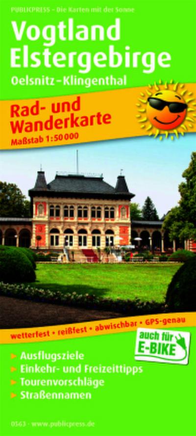 Publicpress Rad- und Wanderkarte Vogtland, Elstergebirge 1:50.000