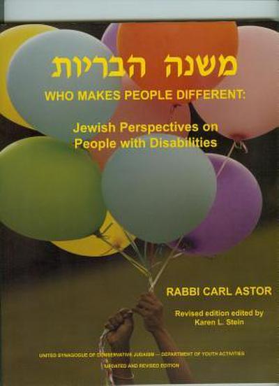 Who Makes People Different?: Jewish Perspective on People with Disabilities