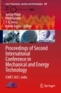 Proceedings of Second International Conference in Mechanical and Energy Technology