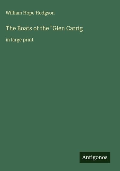 The Boats of the "Glen Carrig