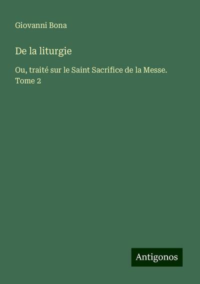 De la liturgie