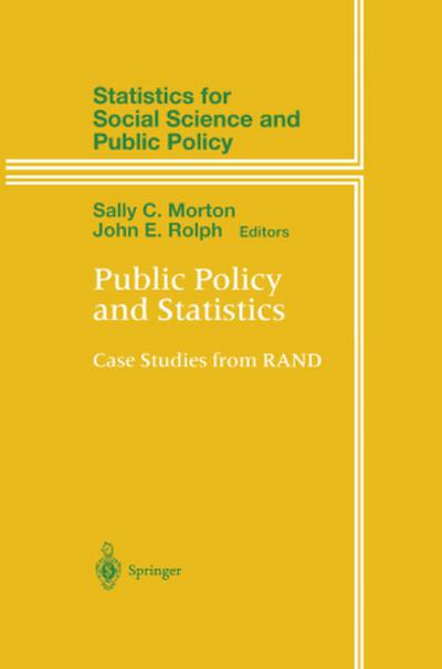 Public Policy and Statistics