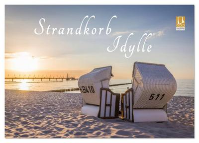 Strandkorb Idylle (Tischkalender 2026 DIN A5 quer), CALVENDO Monatskalender