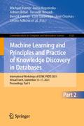 Machine Learning and Principles and Practice of Knowledge Discovery in Databases