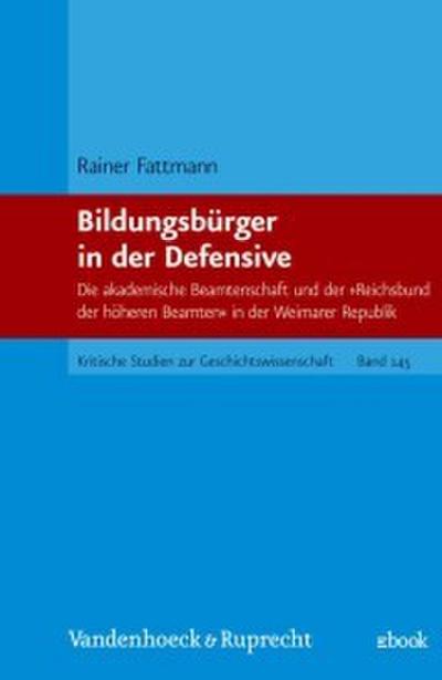 Bildungsbürger in der Defensive