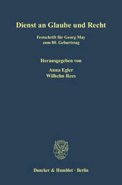 Dienst an Glaube und Recht.