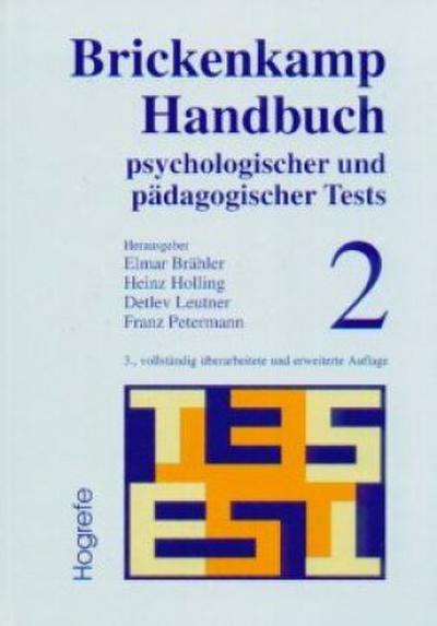 Handbuch psychologischer und pädagogischer Tests. Bd.2
