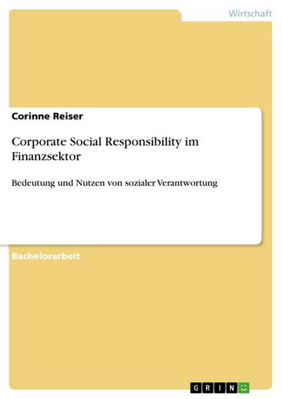 Corporate Social Responsibility im Finanzsektor
