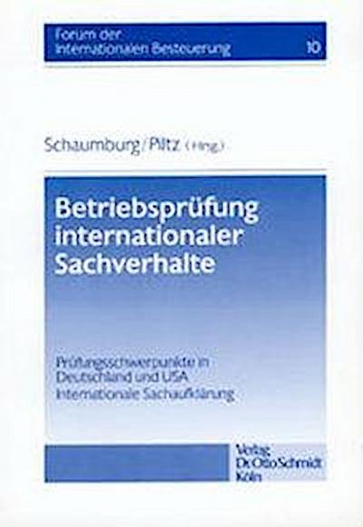Betriebsprüfung internationaler Sachverhalte