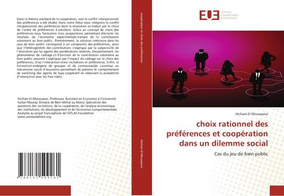 choix rationnel des préférences et coopération dans un dilemme social - Hicham El Moussaoui