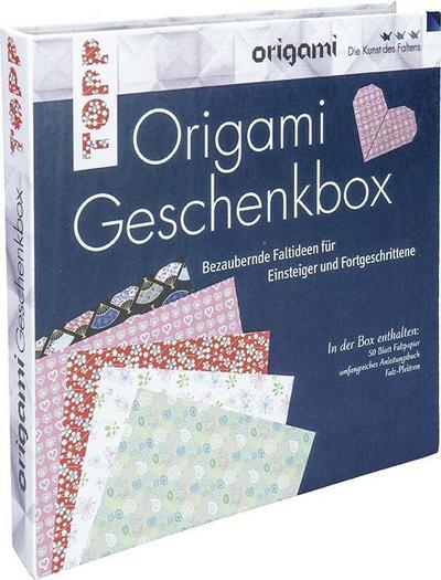 Origami Geschenkbox, m. 50 Faltblättern u. e. Falz-Plektron: Origami. Die Kunst des Faltens