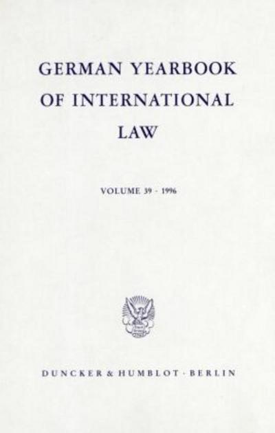German Yearbook of International Law / Jahrbuch für Internationales Recht.