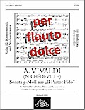 Sonate g-Moll aus ’Il Pastor Fido’für Altblockflöte und Bc