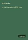 Ueber die Bestimmung der Oper