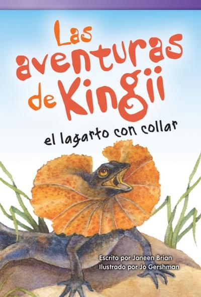 aventuras de Kingii el lagarto con collar